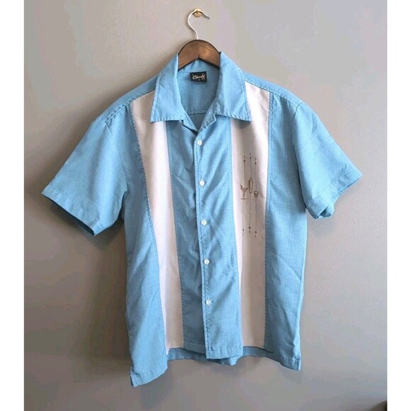 Steady Size Small Bowling Shirt Men's Button Up Embroidered Cocktail Classic - Picture 1 of 4
